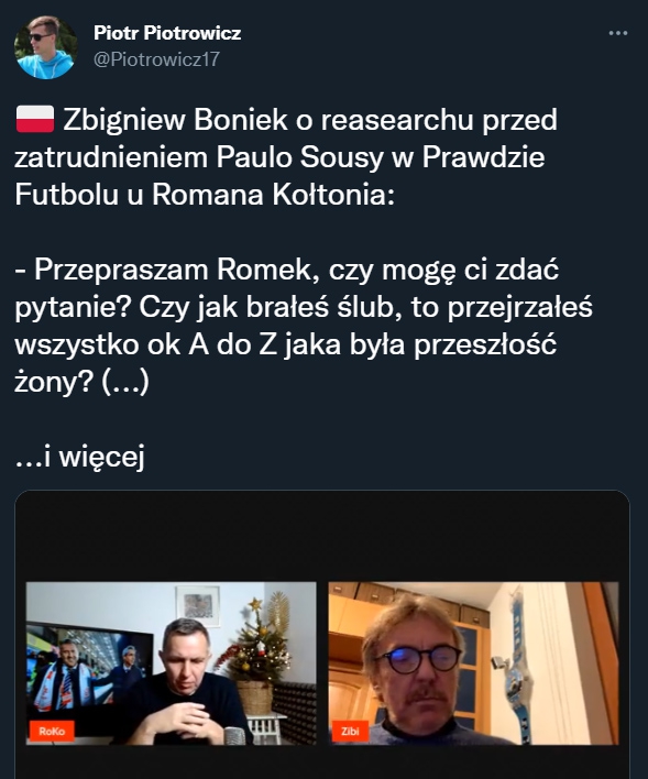PYTANIE Zbigniewa Bońka do Romana Kołtonia... xD
